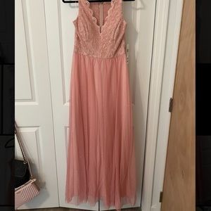 BNWT Blush Lace and Tulle Gown
